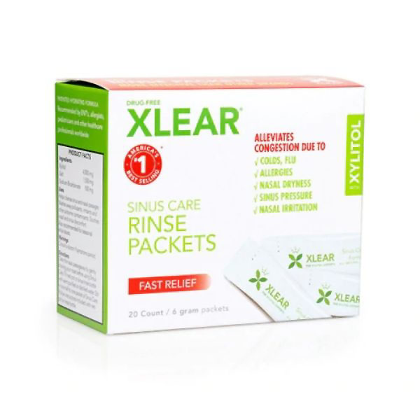 Xlear Natural Sinus Rinse Packets - 20ct