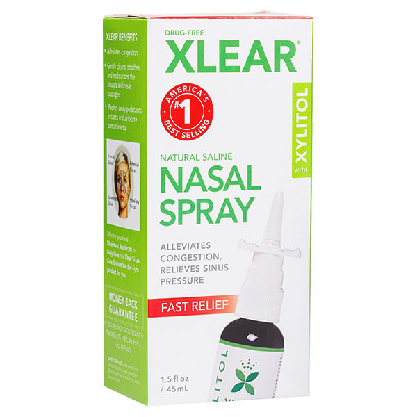 Xlear Xylitol and Saline Nasal Spray - Metered Dose - 1.5 fl oz